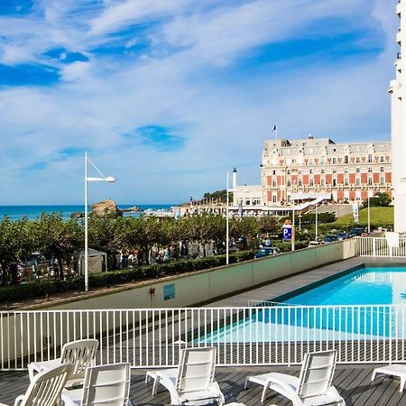 Superbe Studio Face A La Mer Acces Direct Plage Biarritz Exterior photo